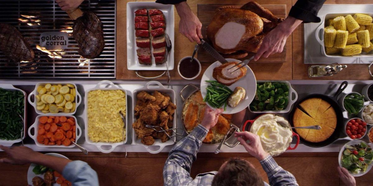 Relax at the Golden Corral Buffet